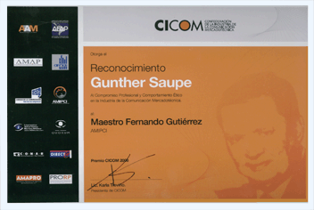 Reconocimiento Gunther Saupe