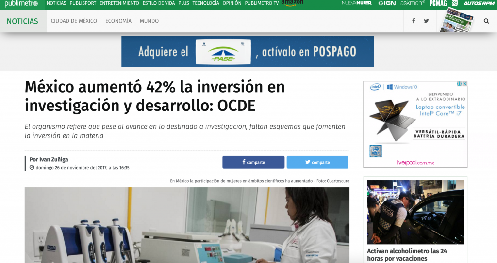 Aumentó la inversión en investigación