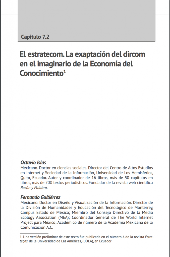 El estratecom. La exaptación del dircom en el imaginario de la Economía del Conocimiento